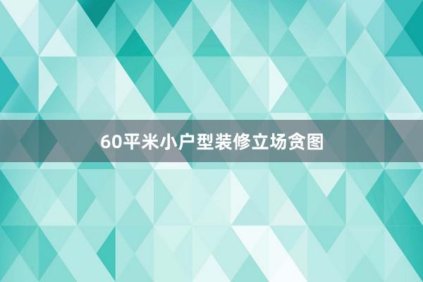 60平米小户型装修立场贪图